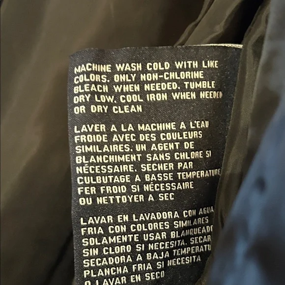 London Fog blackTrench Coat with Belt - Picture 10 of 11